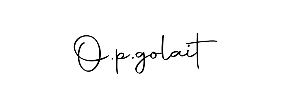 Create a beautiful signature design for name O.p.golait. With this signature (Autography-DOLnW) fonts, you can make a handwritten signature for free. O.p.golait signature style 10 images and pictures png