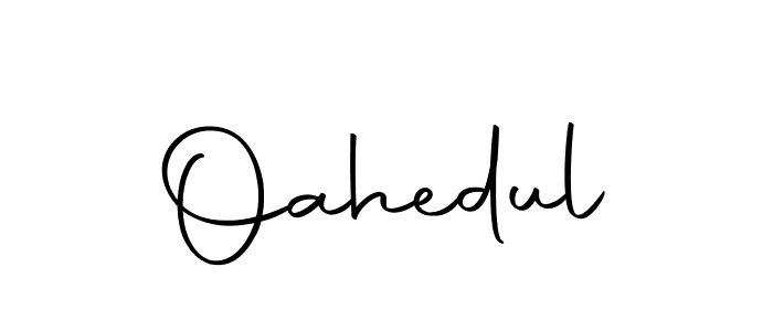 Use a signature maker to create a handwritten signature online. With this signature software, you can design (Autography-DOLnW) your own signature for name Oahedul. Oahedul signature style 10 images and pictures png