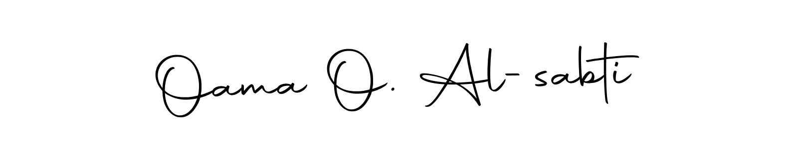 The best way (Autography-DOLnW) to make a short signature is to pick only two or three words in your name. The name Oama O. Al-sabti include a total of six letters. For converting this name. Oama O. Al-sabti signature style 10 images and pictures png