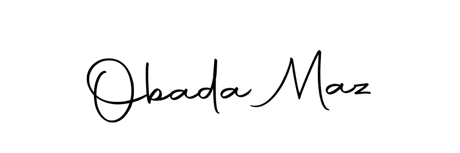 Make a beautiful signature design for name Obada Maz. Use this online signature maker to create a handwritten signature for free. Obada Maz signature style 10 images and pictures png