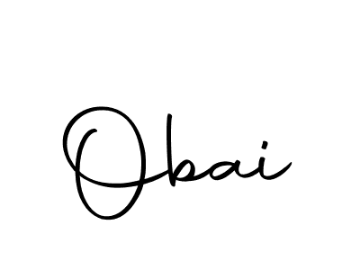 Make a beautiful signature design for name Obai. With this signature (Autography-DOLnW) style, you can create a handwritten signature for free. Obai signature style 10 images and pictures png