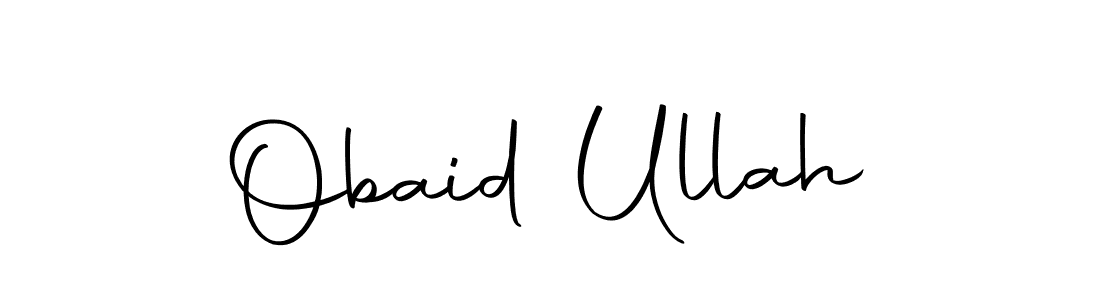 How to make Obaid Ullah name signature. Use Autography-DOLnW style for creating short signs online. This is the latest handwritten sign. Obaid Ullah signature style 10 images and pictures png