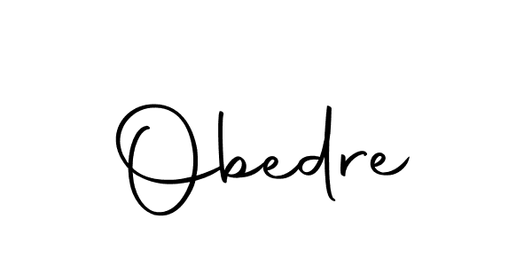Use a signature maker to create a handwritten signature online. With this signature software, you can design (Autography-DOLnW) your own signature for name Obedre. Obedre signature style 10 images and pictures png