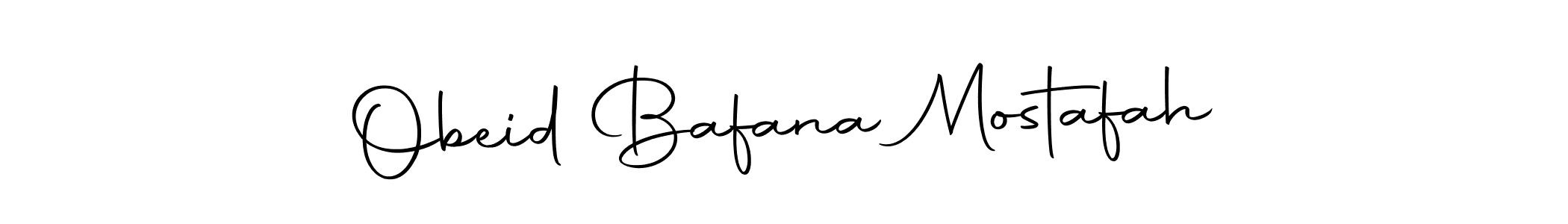 Make a beautiful signature design for name Obeid Bafana Mostafah. Use this online signature maker to create a handwritten signature for free. Obeid Bafana Mostafah signature style 10 images and pictures png