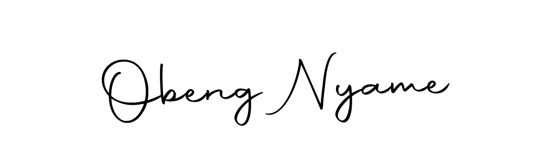 The best way (Autography-DOLnW) to make a short signature is to pick only two or three words in your name. The name Obeng Nyame include a total of six letters. For converting this name. Obeng Nyame signature style 10 images and pictures png