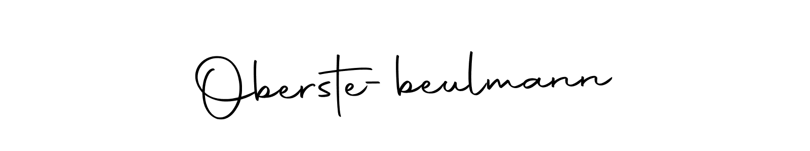 Create a beautiful signature design for name Oberste-beulmann. With this signature (Autography-DOLnW) fonts, you can make a handwritten signature for free. Oberste-beulmann signature style 10 images and pictures png