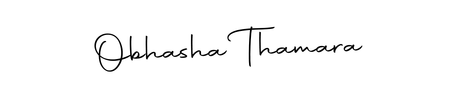 Make a beautiful signature design for name Obhasha Thamara. Use this online signature maker to create a handwritten signature for free. Obhasha Thamara signature style 10 images and pictures png