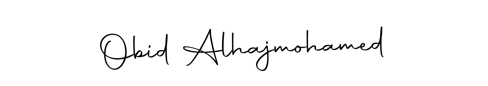 You should practise on your own different ways (Autography-DOLnW) to write your name (Obid Alhajmohamed) in signature. don't let someone else do it for you. Obid Alhajmohamed signature style 10 images and pictures png