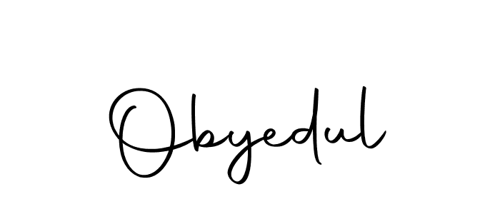 Make a beautiful signature design for name Obyedul. With this signature (Autography-DOLnW) style, you can create a handwritten signature for free. Obyedul signature style 10 images and pictures png