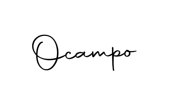 Create a beautiful signature design for name Ocampo. With this signature (Autography-DOLnW) fonts, you can make a handwritten signature for free. Ocampo signature style 10 images and pictures png