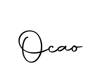 Similarly Autography-DOLnW is the best handwritten signature design. Signature creator online .You can use it as an online autograph creator for name Ocao. Ocao signature style 10 images and pictures png