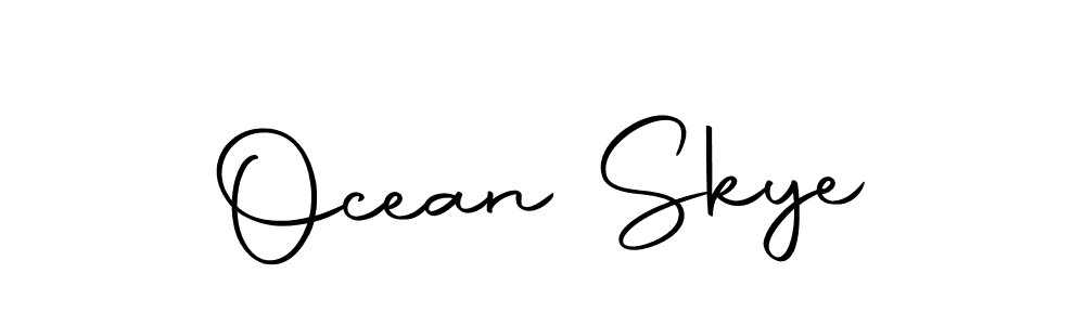 Ocean Skye stylish signature style. Best Handwritten Sign (Autography-DOLnW) for my name. Handwritten Signature Collection Ideas for my name Ocean Skye. Ocean Skye signature style 10 images and pictures png