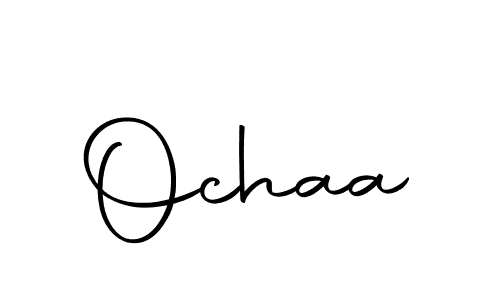 Use a signature maker to create a handwritten signature online. With this signature software, you can design (Autography-DOLnW) your own signature for name Ochaa. Ochaa signature style 10 images and pictures png