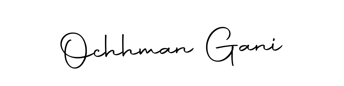 Use a signature maker to create a handwritten signature online. With this signature software, you can design (Autography-DOLnW) your own signature for name Ochhman Gani. Ochhman Gani signature style 10 images and pictures png