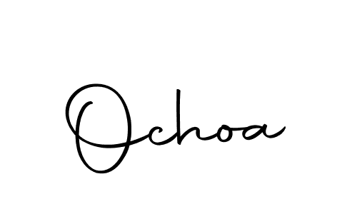 Design your own signature with our free online signature maker. With this signature software, you can create a handwritten (Autography-DOLnW) signature for name Ochoa. Ochoa signature style 10 images and pictures png