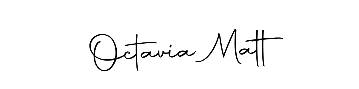How to make Octavia Matt name signature. Use Autography-DOLnW style for creating short signs online. This is the latest handwritten sign. Octavia Matt signature style 10 images and pictures png