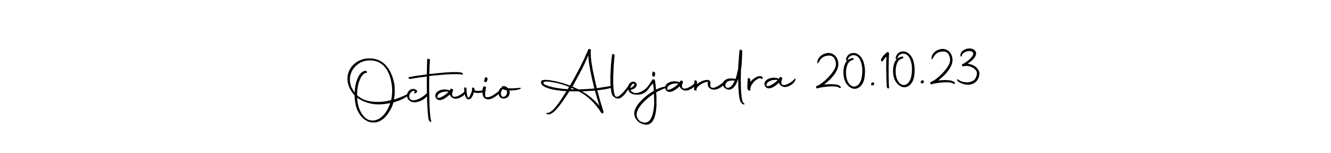 Make a beautiful signature design for name Octavio Alejandra 20.10.23. Use this online signature maker to create a handwritten signature for free. Octavio Alejandra 20.10.23 signature style 10 images and pictures png