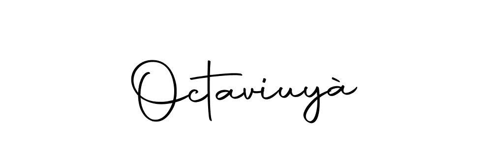 Make a short Octaviuyà signature style. Manage your documents anywhere anytime using Autography-DOLnW. Create and add eSignatures, submit forms, share and send files easily. Octaviuyà signature style 10 images and pictures png