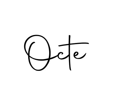 Octe stylish signature style. Best Handwritten Sign (Autography-DOLnW) for my name. Handwritten Signature Collection Ideas for my name Octe. Octe signature style 10 images and pictures png