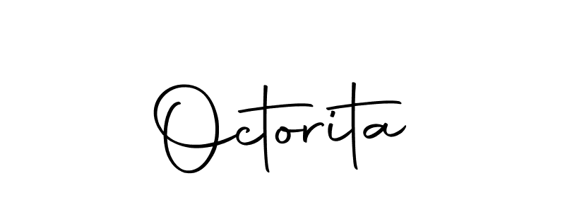 You should practise on your own different ways (Autography-DOLnW) to write your name (Octorita) in signature. don't let someone else do it for you. Octorita signature style 10 images and pictures png
