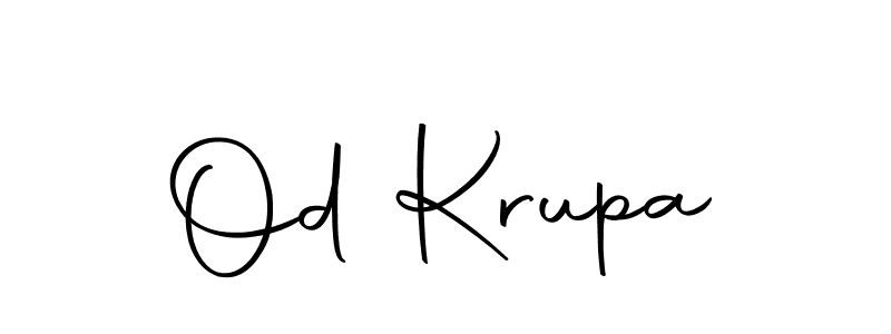 if you are searching for the best signature style for your name Od Krupa. so please give up your signature search. here we have designed multiple signature styles  using Autography-DOLnW. Od Krupa signature style 10 images and pictures png