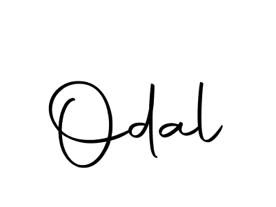 Design your own signature with our free online signature maker. With this signature software, you can create a handwritten (Autography-DOLnW) signature for name Odal. Odal signature style 10 images and pictures png