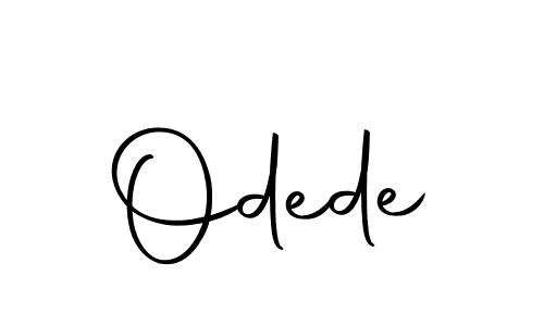 How to make Odede name signature. Use Autography-DOLnW style for creating short signs online. This is the latest handwritten sign. Odede signature style 10 images and pictures png