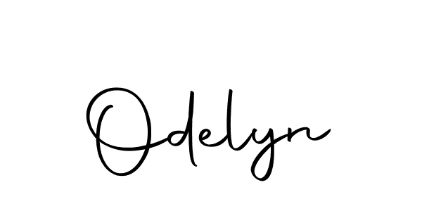 How to make Odelyn name signature. Use Autography-DOLnW style for creating short signs online. This is the latest handwritten sign. Odelyn signature style 10 images and pictures png