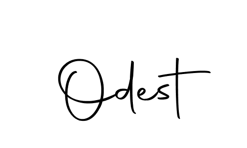 Odest stylish signature style. Best Handwritten Sign (Autography-DOLnW) for my name. Handwritten Signature Collection Ideas for my name Odest. Odest signature style 10 images and pictures png