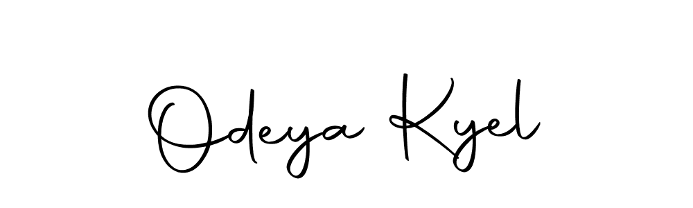 Make a beautiful signature design for name Odeya Kyel. With this signature (Autography-DOLnW) style, you can create a handwritten signature for free. Odeya Kyel signature style 10 images and pictures png