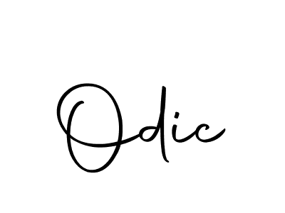 Make a beautiful signature design for name Odic. Use this online signature maker to create a handwritten signature for free. Odic signature style 10 images and pictures png