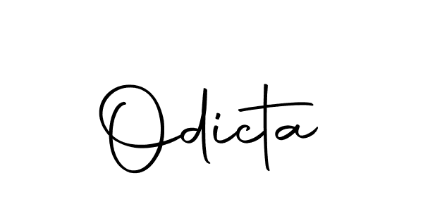 How to make Odicta signature? Autography-DOLnW is a professional autograph style. Create handwritten signature for Odicta name. Odicta signature style 10 images and pictures png