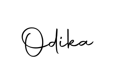 Use a signature maker to create a handwritten signature online. With this signature software, you can design (Autography-DOLnW) your own signature for name Odika. Odika signature style 10 images and pictures png
