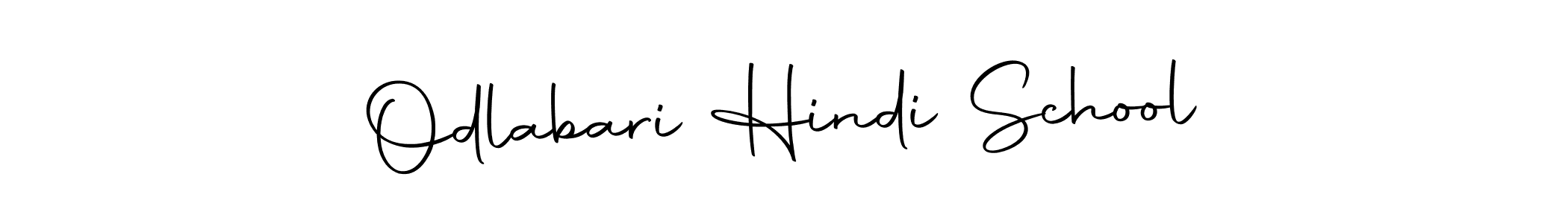 Odlabari Hindi School stylish signature style. Best Handwritten Sign (Autography-DOLnW) for my name. Handwritten Signature Collection Ideas for my name Odlabari Hindi School. Odlabari Hindi School signature style 10 images and pictures png