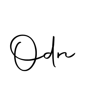Create a beautiful signature design for name Odn. With this signature (Autography-DOLnW) fonts, you can make a handwritten signature for free. Odn signature style 10 images and pictures png