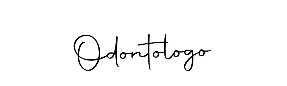 Use a signature maker to create a handwritten signature online. With this signature software, you can design (Autography-DOLnW) your own signature for name Odontologo. Odontologo signature style 10 images and pictures png