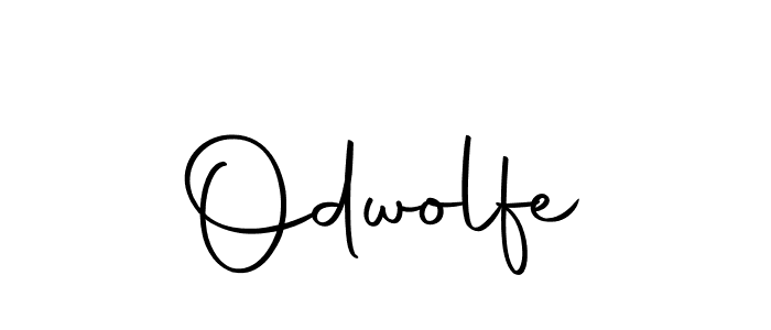 How to make Odwolfe name signature. Use Autography-DOLnW style for creating short signs online. This is the latest handwritten sign. Odwolfe signature style 10 images and pictures png