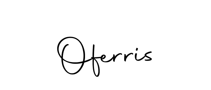 Make a beautiful signature design for name Oferris. Use this online signature maker to create a handwritten signature for free. Oferris signature style 10 images and pictures png