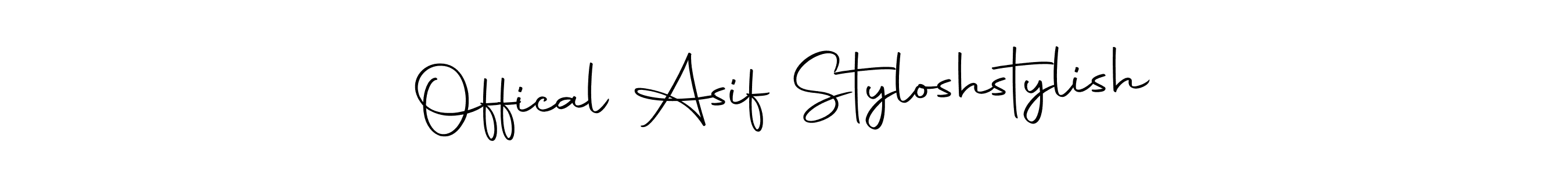 Similarly Autography-DOLnW is the best handwritten signature design. Signature creator online .You can use it as an online autograph creator for name Offical Asif Styloshstylish. Offical Asif Styloshstylish signature style 10 images and pictures png