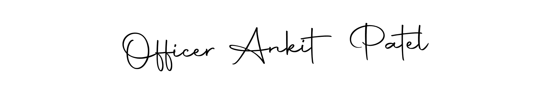 Officer Ankit Patel stylish signature style. Best Handwritten Sign (Autography-DOLnW) for my name. Handwritten Signature Collection Ideas for my name Officer Ankit Patel. Officer Ankit Patel signature style 10 images and pictures png