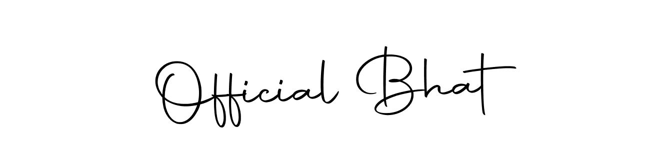 Make a beautiful signature design for name Official Bhat. With this signature (Autography-DOLnW) style, you can create a handwritten signature for free. Official Bhat signature style 10 images and pictures png