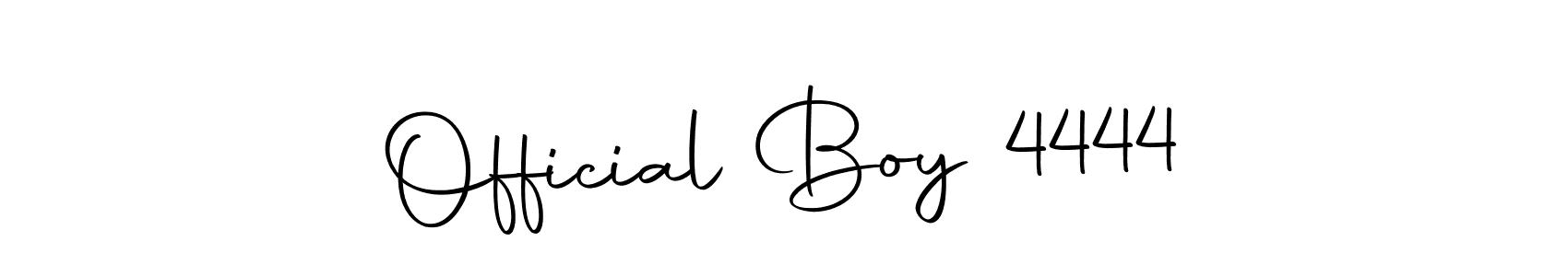 Design your own signature with our free online signature maker. With this signature software, you can create a handwritten (Autography-DOLnW) signature for name Official Boy 4444. Official Boy 4444 signature style 10 images and pictures png
