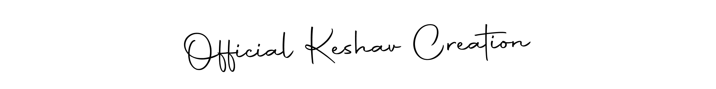 Design your own signature with our free online signature maker. With this signature software, you can create a handwritten (Autography-DOLnW) signature for name Official Keshav Creation. Official Keshav Creation signature style 10 images and pictures png