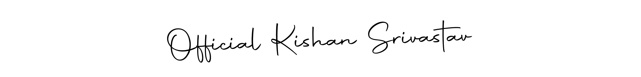 How to make Official Kishan Srivastav name signature. Use Autography-DOLnW style for creating short signs online. This is the latest handwritten sign. Official Kishan Srivastav signature style 10 images and pictures png