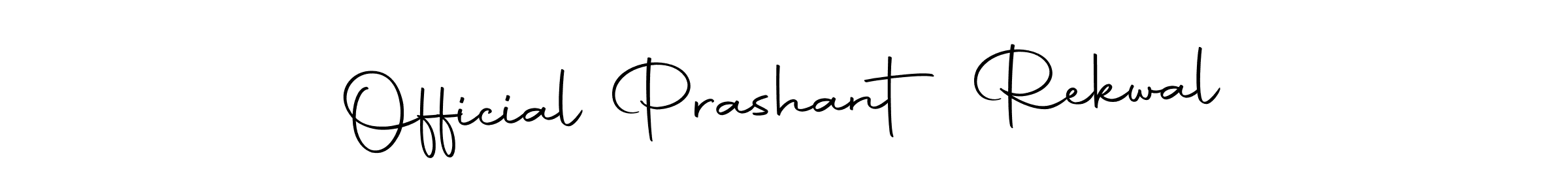 Also we have Official Prashant Rekwal name is the best signature style. Create professional handwritten signature collection using Autography-DOLnW autograph style. Official Prashant Rekwal signature style 10 images and pictures png