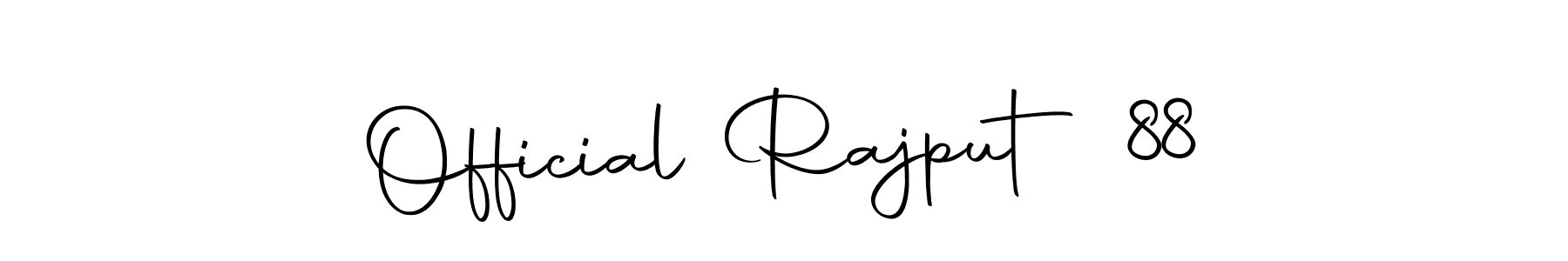 Create a beautiful signature design for name Official Rajput 88. With this signature (Autography-DOLnW) fonts, you can make a handwritten signature for free. Official Rajput 88 signature style 10 images and pictures png