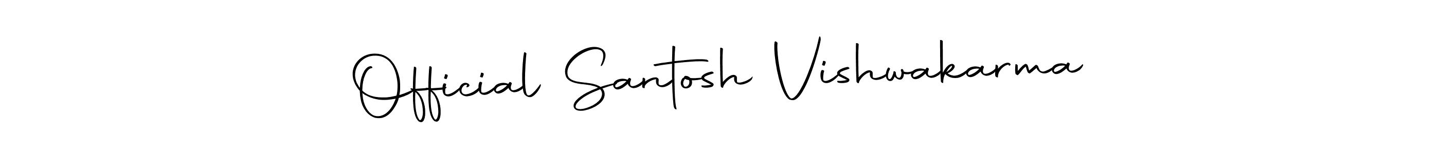 Official Santosh Vishwakarma stylish signature style. Best Handwritten Sign (Autography-DOLnW) for my name. Handwritten Signature Collection Ideas for my name Official Santosh Vishwakarma. Official Santosh Vishwakarma signature style 10 images and pictures png