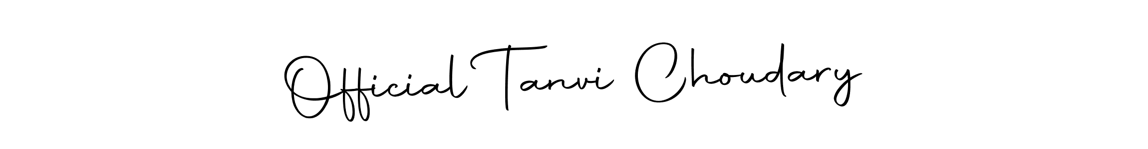 Here are the top 10 professional signature styles for the name Official Tanvi Choudary. These are the best autograph styles you can use for your name. Official Tanvi Choudary signature style 10 images and pictures png
