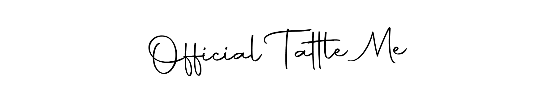 Make a beautiful signature design for name Official Tattle Me. Use this online signature maker to create a handwritten signature for free. Official Tattle Me signature style 10 images and pictures png