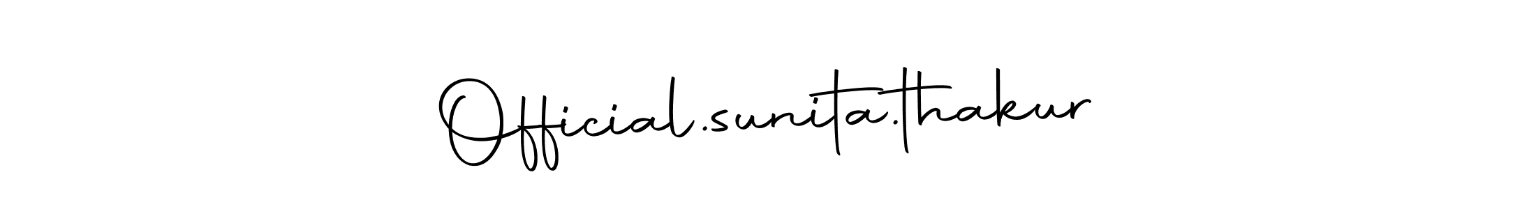 Also we have Official.sunita.thakur name is the best signature style. Create professional handwritten signature collection using Autography-DOLnW autograph style. Official.sunita.thakur signature style 10 images and pictures png